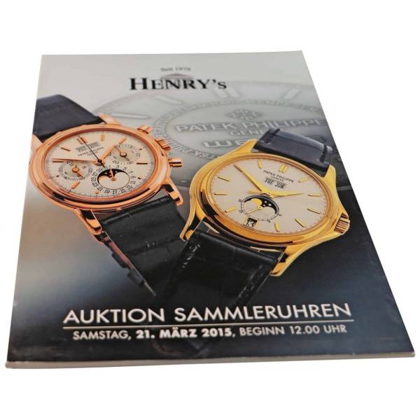 Henry's Auction Collector's Watches March 21, 2015 Auction Catalog - HorologyBooks.com