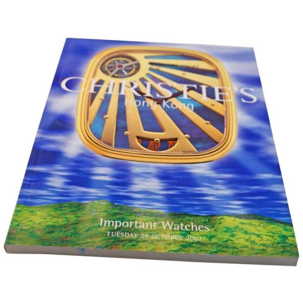 Christie’s Important Watches Hong Kong October 29,2002 Auction Catalog - HorologyBooks.com