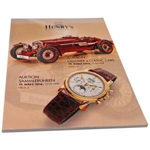 Henry's Auction Collector's Watches, Vintage & Classic Cars March 19, 2016 Auction Catalog - HorologyBooks.com