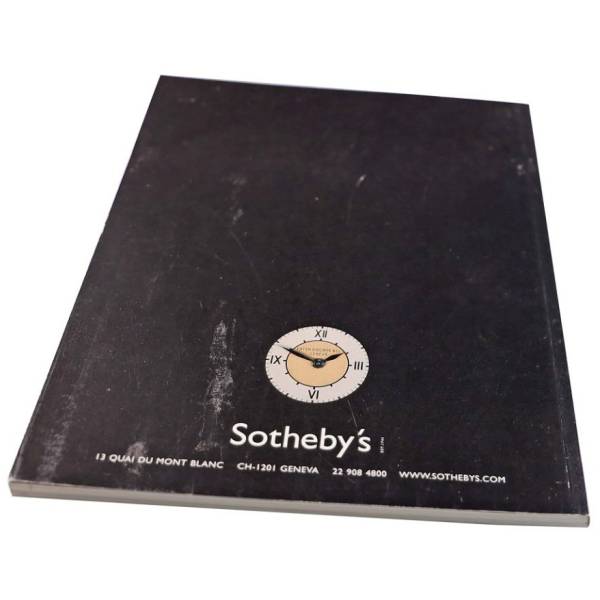 Sotheby’s Important Watches And Wristwatches Geneva May 12, 2003 Auction Catalog - HorologyBooks.com