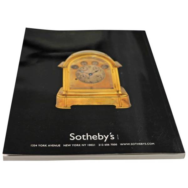 Sotheby’s Important Watches, Wristwatches And Clocks New York October 12, 2004 Auction Catalog - HorologyBooks.com