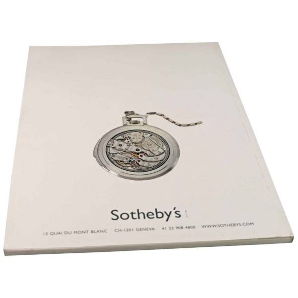 Sotheby’s Important Watches And Wristwatches Geneva November 14, 2001 Auction Catalog - HorologyBooks.com