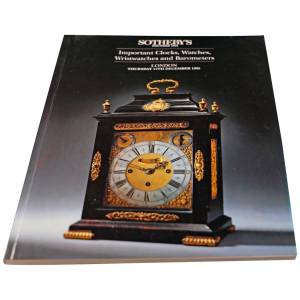Sotheby’s Important Clocks, Watches, Wristwatches and Barometers London December 14, 1993 Auction Catalog - HorologyBooks.com