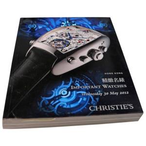 Christie’s Important Watches Hong Kong May 30, 2012 Auction Catalog - HorologyBooks.com