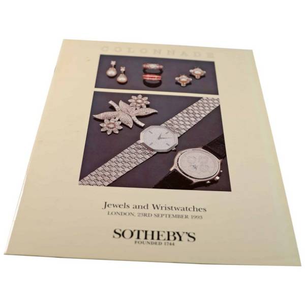 Sotheby’s Jewels And Wristwatches London September 23, 1993 Auction Catalog - HorologyBooks.com