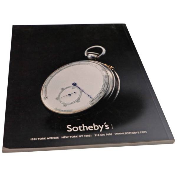 Sotheby’s Important Watches, Wristwatches & Clocks New York March 6, 2003 Auction Catalog - HorologyBooks.com