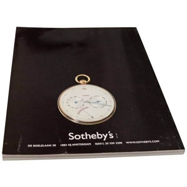 Sotheby’s Clocks, Watches And Wristwatches Amsterdam May 20, 2003 Auction Catalog - HorologyBooks.com