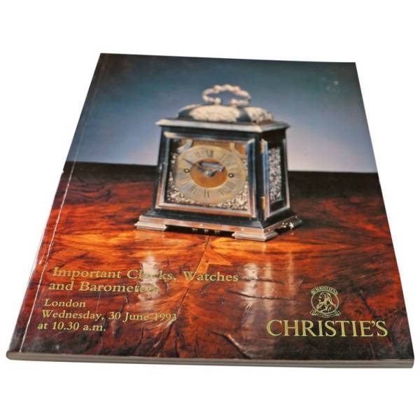 Christie’s Important Clocks, Watches and Barometers London Jun 30, 1993 Auction Catalog - HorologyBooks.com
