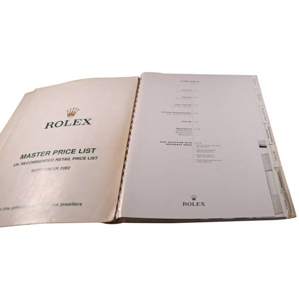 Rolex 2002 – 2003 Master Dealer Watch Catalog- HorologyBooks.com
