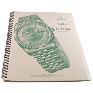 Rolex 2005 Master Dealer Watch Price List Catalog - HorologyBooks.com