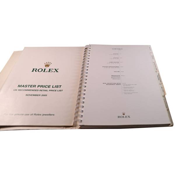 Rolex 2005 – 2006 Master Dealer Watch Catalog - HorologyBooks.com