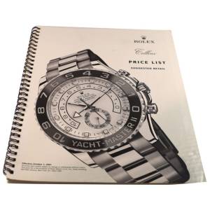 Rolex 2007 Master Dealer Watch Price List Catalog - HorologyBooks.com