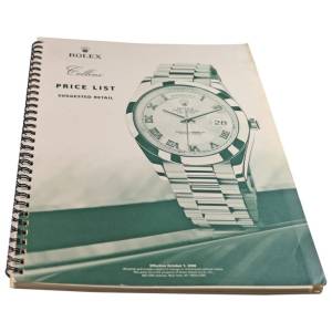 Rolex 2008 Master Dealer Watch Price List Catalog - HorologyBooks.com