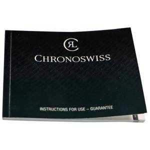 Chronoswiss Warranty Guarantee Instruction Manual Booklet - HorologyBooks.com
