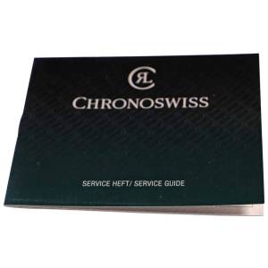 Chronoswiss Watch Service Guide Booklet Blank - HorologyBooks.com