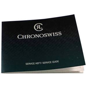 Chronoswiss Watch Service Guide Booklet Certificate of Accuracy - HorologyBooks.com