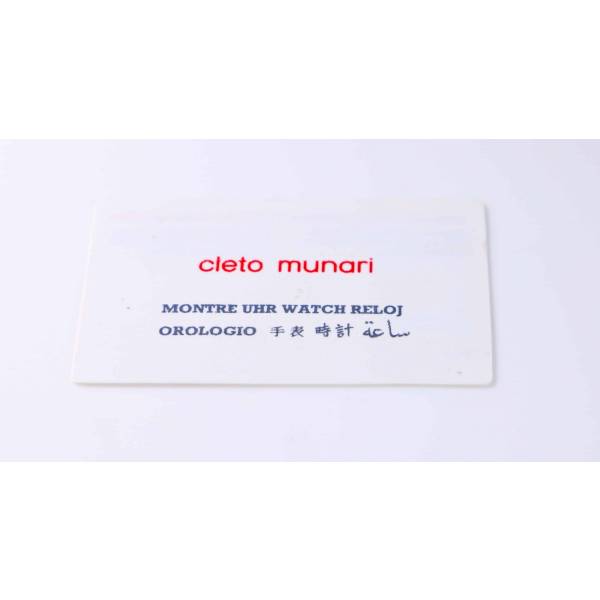 Cleto Munari Watch International Guarantee Warranty Card - HorologyBooks.com