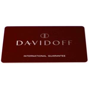 Davidoff Watch International Guarantee Warranty Card - HorologyBooks.com