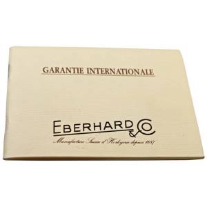Eberhard & Co International Warranty Guarantee Booklet - HorologyBooks.com