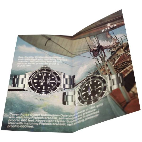 Rolex Sea-Dweller Submariner Brochure Ephemera - HorologyBooks.com