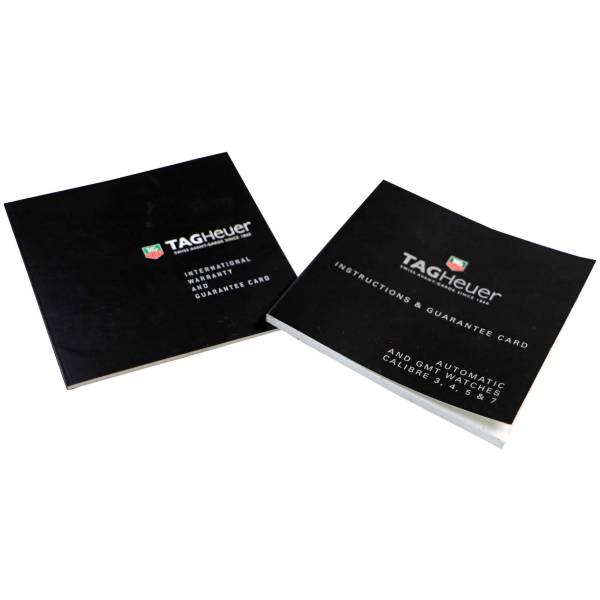 Tag Heuer Watch Warranty Guarantee Card & Instruction Manual Booklets - HorologyBooks.com