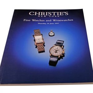 Christie’s Fine Watches and Wristwatches New York June 26, 1997 Auction Catalog