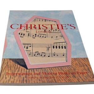 Christie’s Impressionist And Modern Works on Paper Private European Collection London June 24, 2004 Auction Catalog