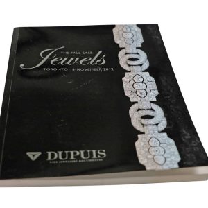 Dupuis Jewels The Fall Sale Toronto November 18, 2012 Auction Catalog