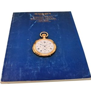 Sotheby’s Important Watches, Wristwatches And Clocks New York Auction Catalog