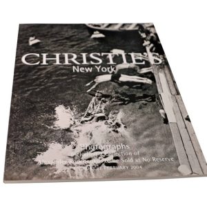 Christie’s Alexander Rodchenkos to be sold at no reserve New York February 17, 2004 Auction Catalog