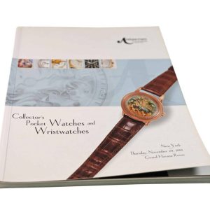 Antiquorum Collector’s Wristwatches, Pocket Watches New York November 29, 2001 Auction Catalog