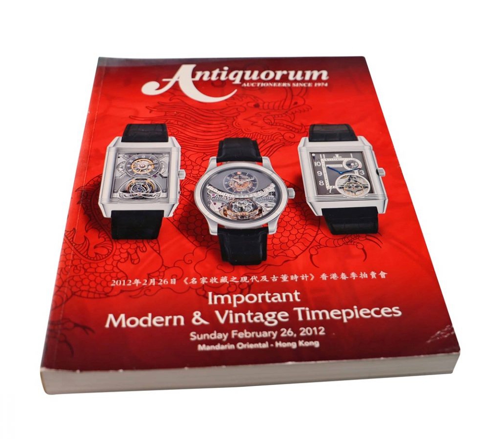 Antiquorum Important Modern And Vintage Timepieces Hong Kong February 26, 2012 Auction Catalog