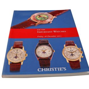 Christie’s Important Watches New York December 16, 2011 Auction Catalog