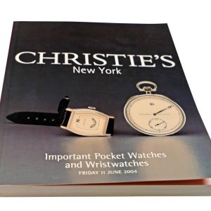 Christie’s Important Pocket Watches & Wristwatches New York June 11, 2004 Auction Catalog