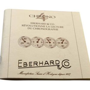 Eberhard & Co Chrono4 Warranty Guarantee Instruction Booklet