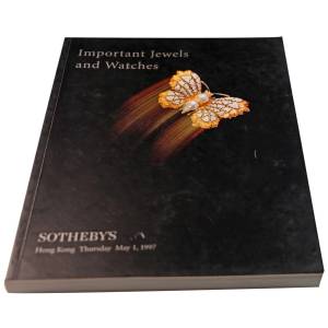 Sotheby’s Important Jewels And Watches Hong Kong May 1, 1997 Auction Catalog - HorologyBooks.com