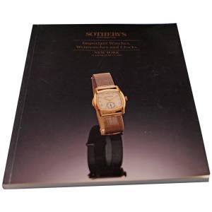 Sotheby’s Important Watches Wristwatches And Clocks New York June 13, 1995 Auction Catalog - HorologyBooks.com