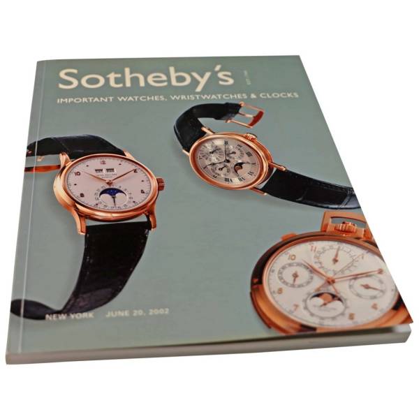 Sotheby’s Important Watches, Wristwatches And Clock Auction Catalog ...