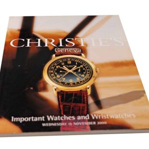 Christie’s Important Watches And Wristwatches Geneva November 15, 2000 Auction Catalog