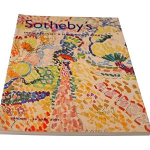 Sotheby’s Impressionist & Modern Art Part One London June 26, 2001 Auction Catalog