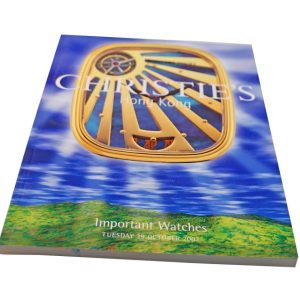 Christie’s Important Watches Hong Kong October 29,2002 Auction Catalog