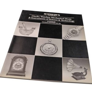 Sotheby’s Clocks, Watches, Mechanical Music & Instruments Of Science & Technology London February 25, 1993 Auction Catalog