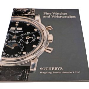 Sotheby’s Fine Watches And Wristwatches Hong Kong November 4, 1997 Auction Catalog