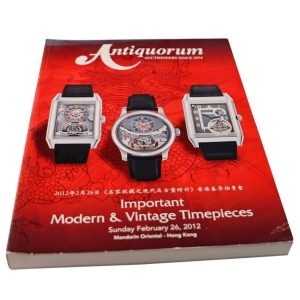 Antiquorum Important Modern And Vintage Timepieces Hong Kong February 26, 2012 Auction Catalog