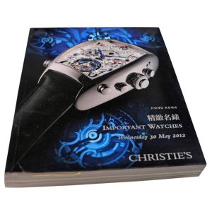 Christie’s Important Watches Hong Kong May 30, 2012 Auction Catalog