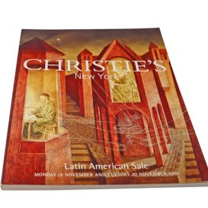 Christie’s Latin American Sale New York November 20, 2001 Auction Catalog