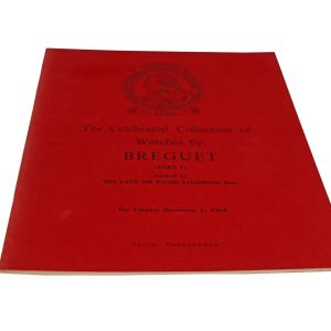 Christie’s Breguet Catalog Part I Sir David Salomons Collection