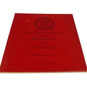 Breguet Christie’s Catalog III Sir David Lionel Salomons Collection