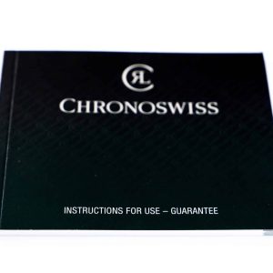 Chronoswiss Instruction Guarantee Warranty Booklet