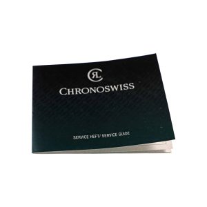 Chronoswiss Watch Service Guide Booklet Certificate of Accuracy